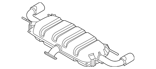 2014-2016 Mazda CX-5 Muffler & Pipe PY33-40-100A | OEM Parts