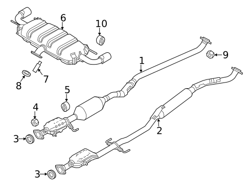 Exhaust Components for 2014 Mazda CX-5 #0
