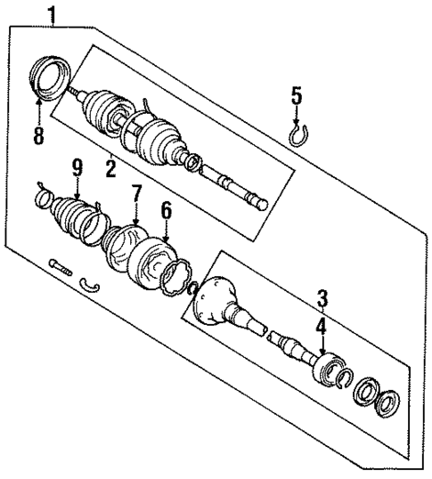 Drive Axles for 1996 Toyota Avalon #0