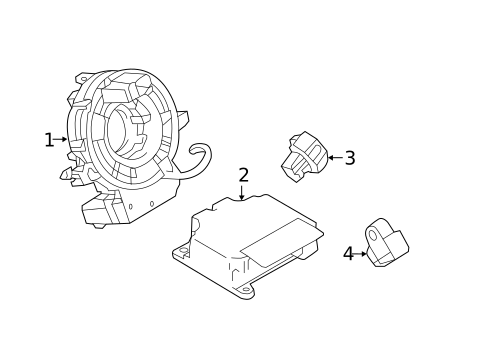Air Bag Components for 2023 Mitsubishi Mirage G4 #1