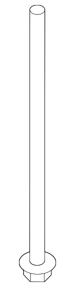 C2P7447 - Suspension: Engine Cradle Rear Bolt for Jaguar Image