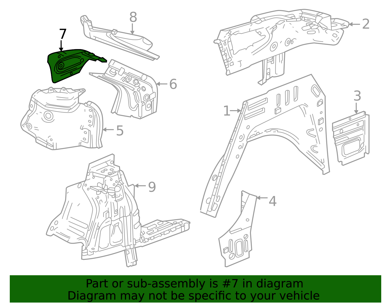 2024-2026 Chevrolet Trax Support Brace 60004012 GM | GMPartsDirect.com