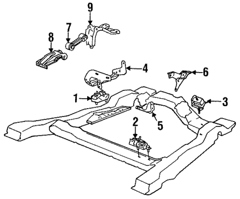 Engine & Trans Mounting for 1985 Oldsmobile Cutlass Ciera #0