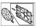 5Q0121203DE - Cooling System: Shroud Assembly for Audi: A3, A3 Quattro, S3, TT Quattro, TTS Quattro Image