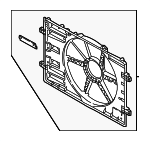 5Q0121205AN - Belts &amp; Cooling: Engine Cooling Fan Shroud for Audi Image