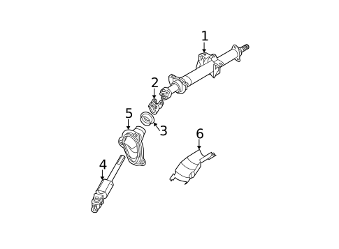 Steering Column Assembly for 2005 Nissan Altima #0