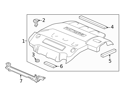 Engine Appearance Cover for 2011 Honda Accord Crosstour #0