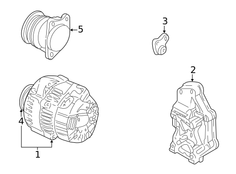 Alternator for 1997 Mazda Millenia #1