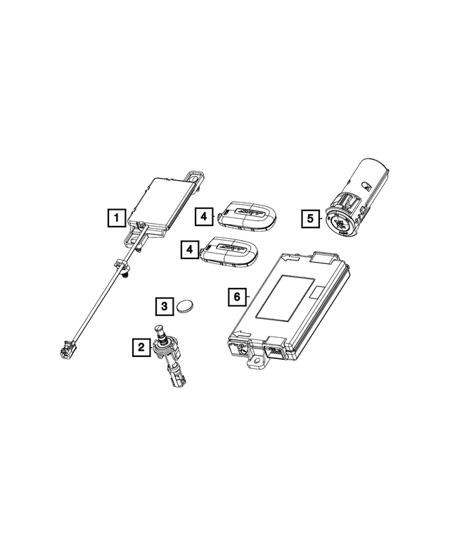 68602872AA - Electrical: Remote Start And Keyless Entry Antenna for Mopar Image image