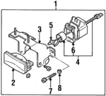 8971836401 - Electrical: Fog Lamp Assembly for Acura: SLX Image