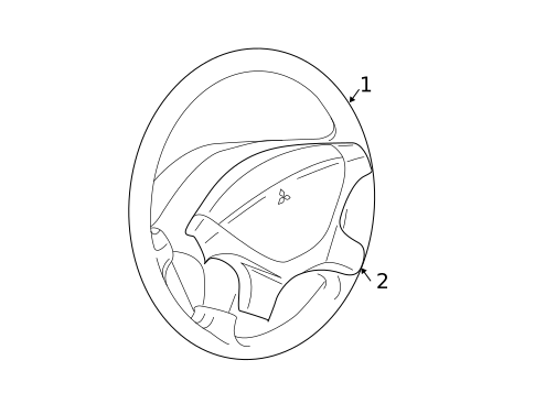 Steering Wheel & Trim for 2002 Mitsubishi Montero Sport #0