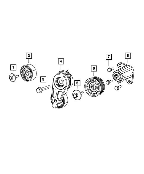 Pulleys and Related Parts for 2015 Dodge Charger #2