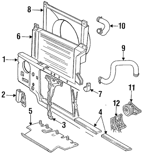 Radiator & Components for 1997 Ford F-250 HD #0