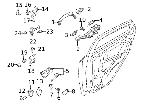 Lock & Hardware for 2017 Ford Focus #0