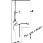 1EM035550 - : 1997-1999 Volkswagen Cabrio - Cable for Volkswagen: Cabrio Image