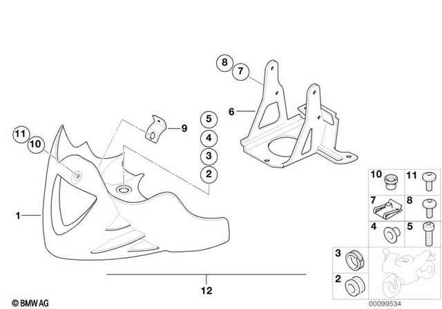 46631451277 - Frame and Mounting Parts: Rubber Grommet -  for BMW-Motorrad Image