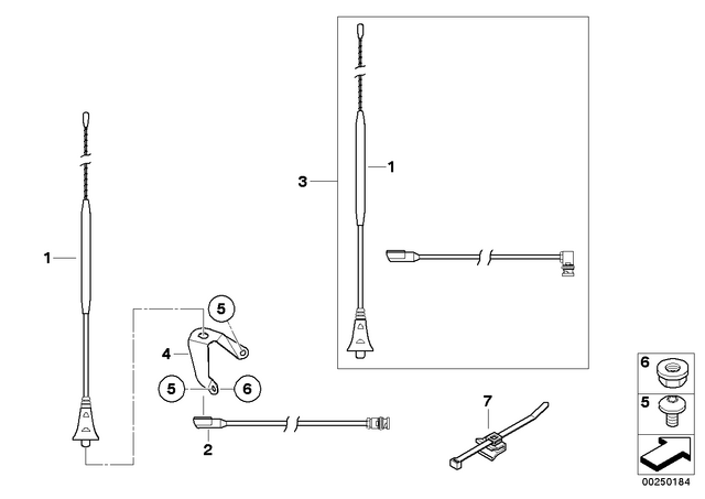 46637659459 - Audio, Navigation, Information Systems: Oval-Head Screw with Anti-Rotation Lock - M6X16 for BMW-Motorrad Image