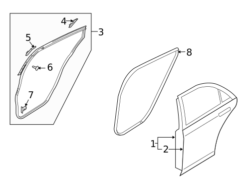 Door & Components for 2013 Mazda 6 #0