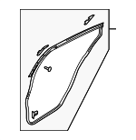 GS3L72760D - : Door Weather-Strip - Passenger Side (RH) for Mazda: 6 Image