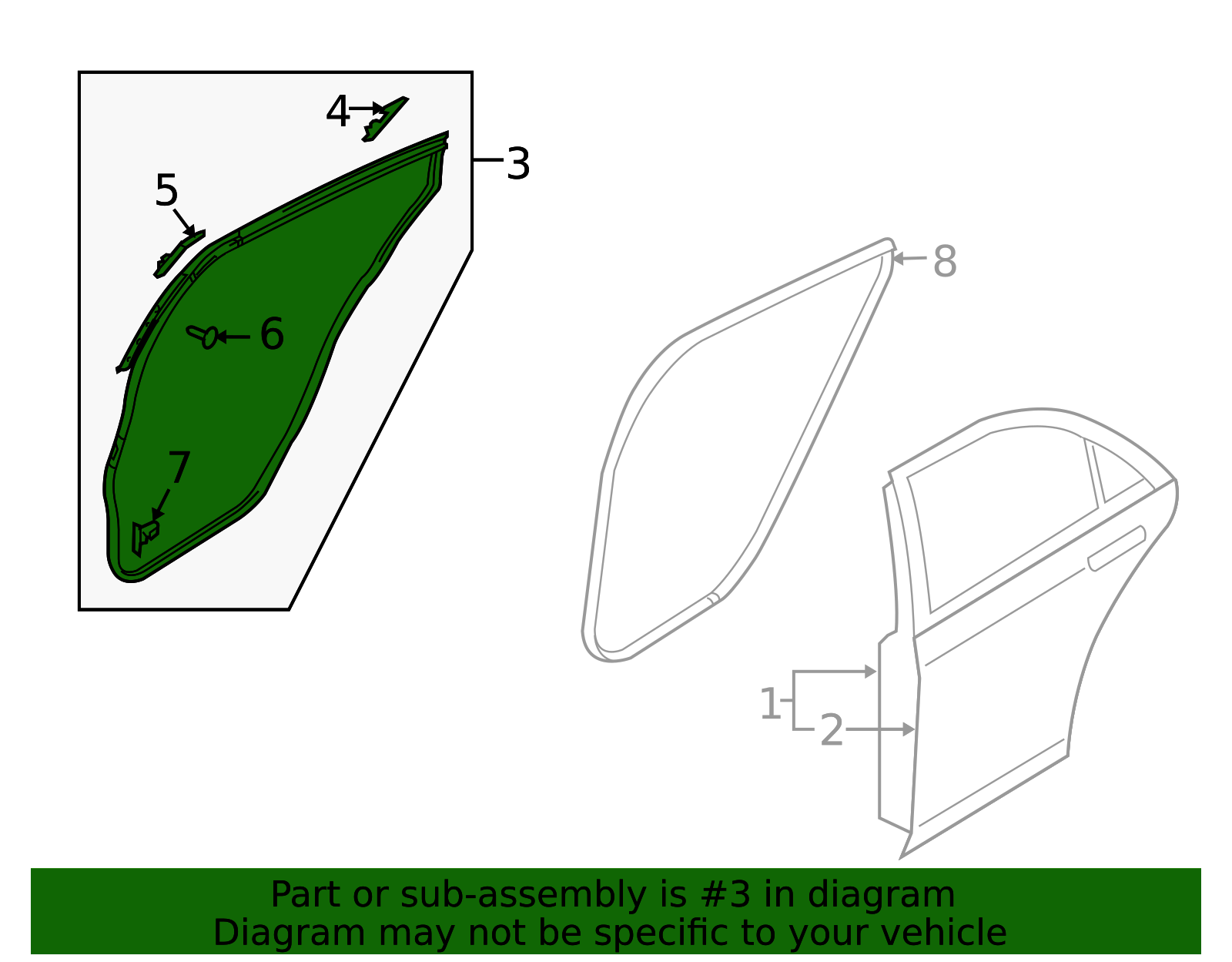 GEA1-72-760A - Door Weather-Strip - 2011-2013 Mazda 6 | Mazda