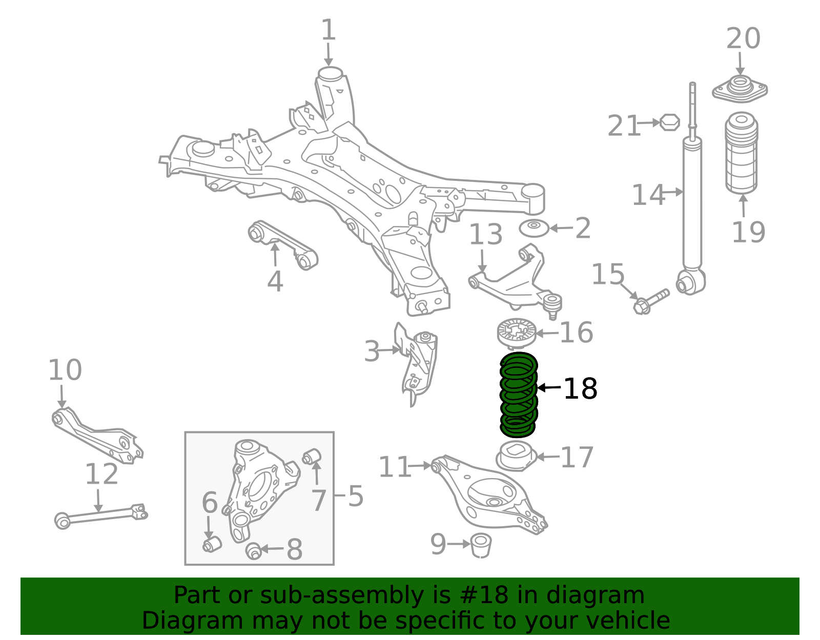 thumbnail image 2 of 2PCS Rear Coil Springs For Nissan Murano 2003-2007 – Left & Right, Driver & Passenger 2 of 5