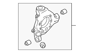 430181AA0A - Suspension: Steering Knuckle for Nissan: Murano, Quest Image