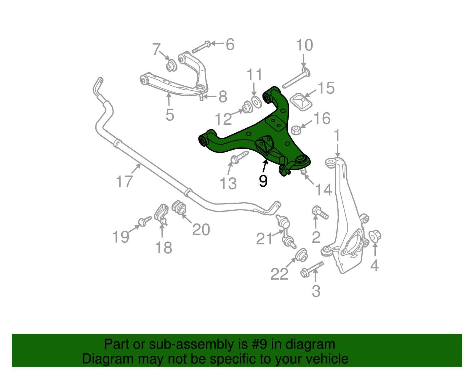 54500-9CD0C - Lower Control Arm 2005-2025 Nissan | Nissan Parts ...