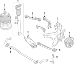 LR188835 - : 2023 Land Rover Range Rover Sport - Air Spring for Land Rover: Range Rover Sport Image
