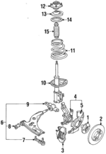 B4Y23399ZRT0 - : Caliper Assembly for Mazda: 323, Protege Image