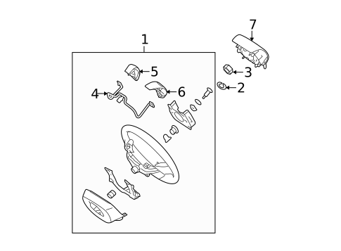 Steering Wheel & Trim for 2009 Hyundai Elantra #0