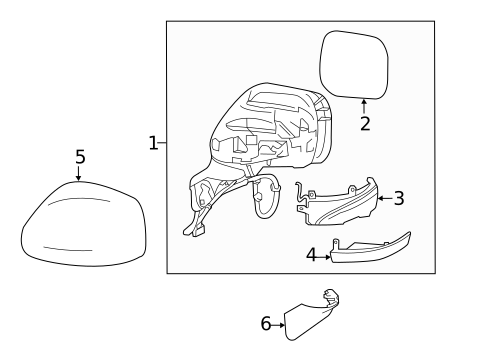 Outside Mirrors for 2012 Nissan Quest #0