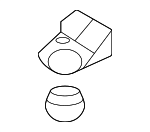 25333P2000 - Cooling System: Radiator Assembly Upper Bracket for Kia: Carnival, Sorento, Sportage Image