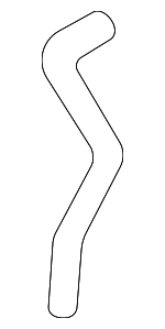 25450R0100 - Cooling System: Reservoir Hose for Kia: Carnival Image