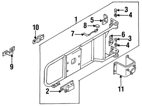 Carrier & Components for 1995 Nissan Pathfinder #0