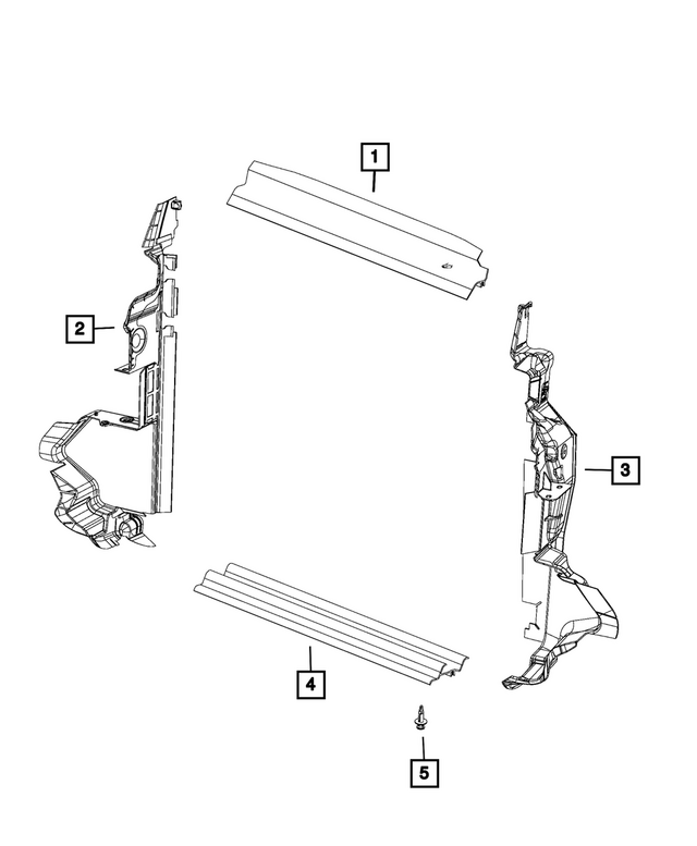 68672155AA - : Radiator Shield for Mopar Image