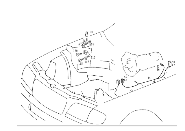 2025453240 - Electrical Equipment and Instruments: Bracket for Mercedes-Benz: C220, C230, C280, C43 AMG Image image