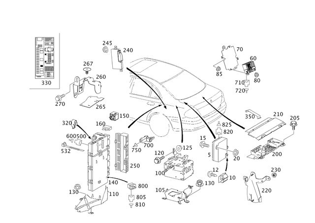 2115408645 - Electrical Equipment and Instruments: Control Unit for Mercedes-Benz Image image