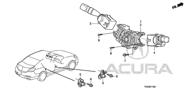 Combination Switch for 2011 Acura TL #0