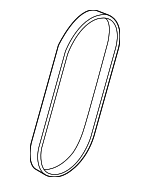 31325042 - Cooling System: AC Belt for Volvo: S60, S60 Cross Country, V60, V60 Cross Country, XC60, XC70 Image