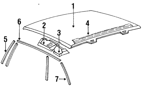 Roof & Components for 1985 Buick LeSabre #1