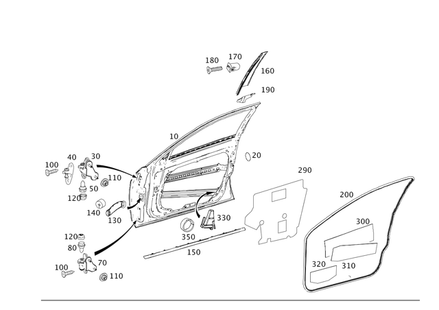 19985150 - Driver Door: Stop Plug for Mercedes-Benz Image image