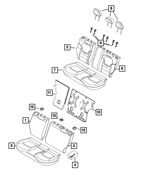 Rear Seats - Second Row for 2020 Jeep Renegade #4