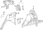 60008566 - Body: Inner Wheelhouse for Buick: Encore GX Image