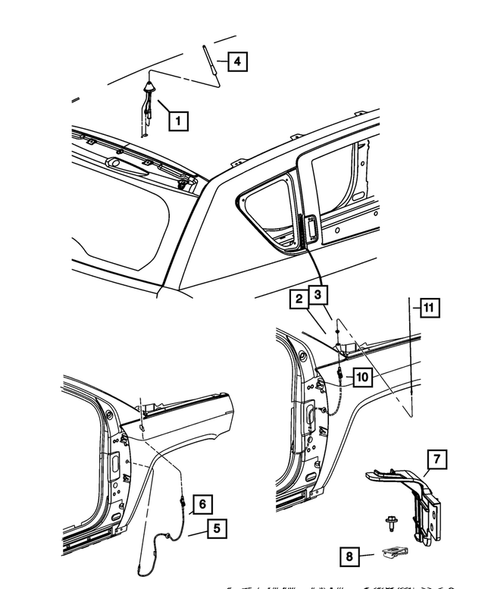 Radio, Antenna, Speakers, DVD, and Video systems for 2014 Jeep Compass #3