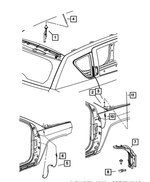 6105240AA - Electrical: U Multi Thread Nut for Mopar Image