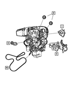 4861371AA - Electrical: Alternator Bracket for Jeep: Liberty, Wrangler Image