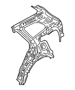 71601B8000 - Body: Inner Quarter Panel for Hyundai Image