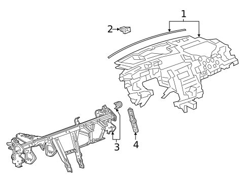 Instrument Panel for 2022 Cadillac XT6 #0