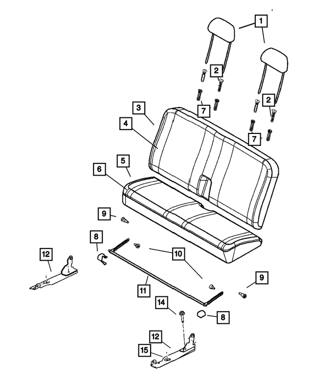 1FQ391J3AA - Interior Trim: Rear Headrest for Mopar Image image