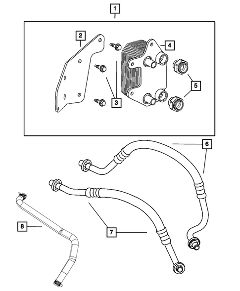 Engine Oil Cooler for 2016 Dodge Viper #0